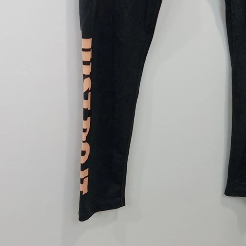 Nike Just Do It Leggings Joggers Stretchy Workout Pants Youth Girls Sz 14 EUC!